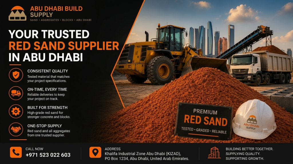 Trusted Red Sand Supplier in Abd Dhabi