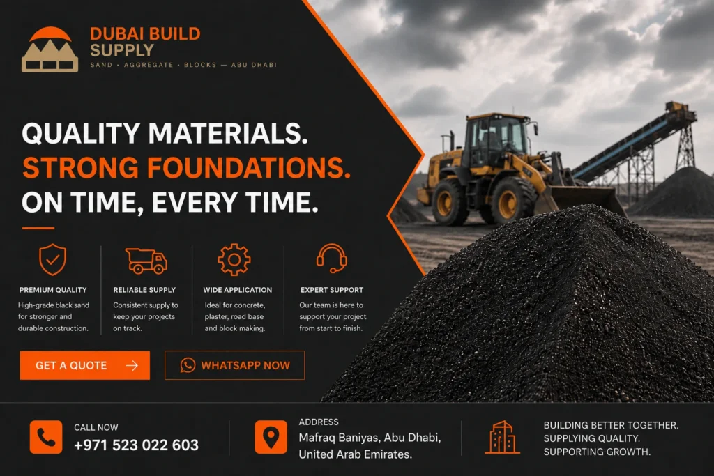 Black Sand Supplier in Abu Dhabi